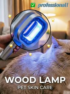Lámpara de Wood Portátil Recargable por USB, Luz UV de Mano <span class=keywords><strong>para</strong></span> Diagnóstico de Infecciones en la Piel de Perros y Gatos, Lámpara Veterinaria Wood VW1 - Product Image 5