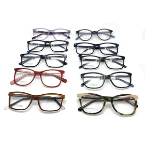 Wholesale Low Price Offers Randomly Monturas De Acetato Optical Glasses Acetate Eyeglasses Frame