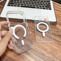 Coque de Téléphone Portable Antichoc et Transparente en TPU PC Magnétique Tendance en Gros pour iPhone 17 16 15 14 13 12 11 Pro Max
