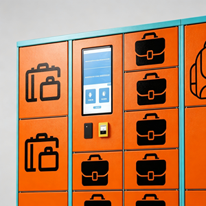 Casier intelligent de location pour la plage avec options de paiement par pièces, billets, cartes et QR code – Casier sans contact pour bagages de plage - Product Image 2