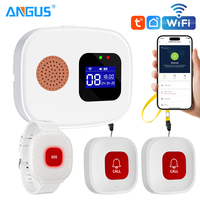 Bouton d'urgence intelligent WiFi pour aidants d'êtres âgés, téléavertisseur sans fil pour patients à domicile, alarme personnelle SOS avec affichage numérique et design tendance