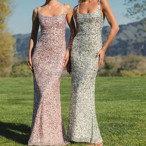 Vestido de Noche con Cuentas al por Mayor para Mujer, Personalización de Fábrica, Alta Costura, Boutique de Lujo, Producción Limitada de 50 Piezas - Product Image 4