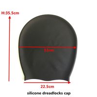 Bonnet de bain en silicone extra large personnalisé OEM quantité minimale de commande 100 pièces Bonnet de bain étanche pour femmes avec tresses