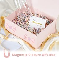 Boîte d'emballage magnétique pliable en carton ondulé blanc avec impression de logo UV pour les services personnalisés en gros, les boutiques