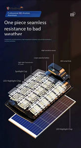 Lampadaire solaire <span class=keywords><strong>avec</strong></span> <span class=keywords><strong>poteau</strong></span> 120W LED étanche IP65 tout en un design pour le projet de ville intelligente Highway Road - Product Image 6