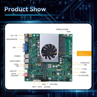 Motherboard Industri X86 Mini ITX dengan Intel Core I5 8257U Terpasang, Mendukung RAM DDR4 dan SSD M.2 NVMe, Mainboard Kontrol Industri