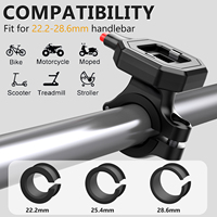 Support de téléphone pour vélo en plastique étanche tendance 2026, rotation à 360°, libération rapide, pochette pour téléphone, pare-soleil, support de téléphone portable
