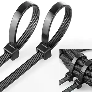 Best Price Nylon 66 Cable Tie Zip Wrap Strap Plastic Pa66 Self-locking Black White Color Uv Resistant