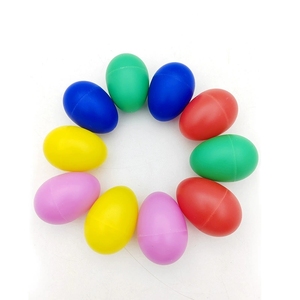 Vente en gros de hochets à œufs en plastique colorés, instruments de percussion Orff pour bébés et tout-petits, pour la stimulation sensorielle auditive - Product Image 1