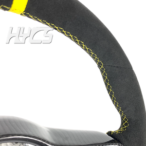 พวงมาลัยคาร์บอนไฟเบอร์และหนังแบบปรับแต่งเองสำหรับรถปอร์เช่ พานาเมร่า คาเยนน์ <span class=keywords><strong>957</strong></span> 911 958 970 92A 2011 - Product Image 6