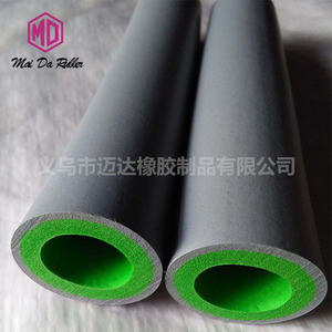 Tube moussant en caoutchouc nitrile noir à rayures bleues, épaisseur de paroi 5 mm, pour équipement de rééducation sportive - Product Image 5