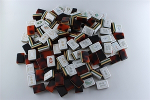 Set Mahjong Americano Inciso a 4 Strati, 160 Tessere Tortoise Boutique, Tappetino <span class=keywords><strong>Imperial</strong></span> Lantern per Eventi Culturali - Product Image 4