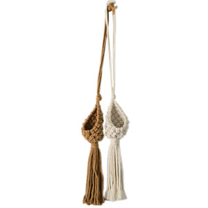 Décoration murale tissée à la main en <span class=keywords><strong>macramé</strong></span> bohème pour plantes aériennes et fleurs séchées, pour chambre et gîte - Product Image 5