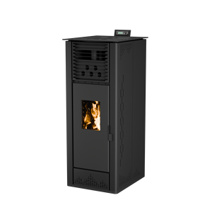 Estufa Moderna de Fuego Real con Circulación de Combustión Radiador Calefactor de <span class=keywords><strong>Caldera</strong></span> de <span class=keywords><strong>Pellets</strong></span> de Biomasa de Bajo Consumo <span class=keywords><strong>para</strong></span> Villa Ecológica - Product Image 4