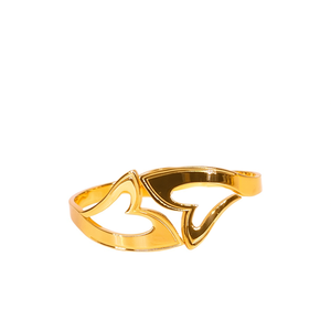 Brazalete de Moda de Acero Inoxidable 316L con Baño de Oro PVD, Joyería Sostenible y Resistente para Mujer - Product Image 2