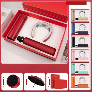 Coffret Cadeau d'Affaires de Luxe FX pour Clients VIP – Ensemble 3-en-1 : Bouteille Isotherme, Masseur Cervical, Batterie Externe – Kit de Bienvenue Professionnel pour Partenaires - Product Image 4