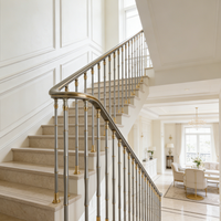 Bester Preis Großhandel Luxuriöses Design Innendekorations-Aluminium-Mg-Legierung Balkongeländer Treppengeländer für Villa und Apartment