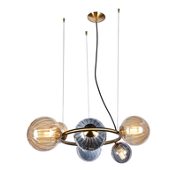 Vente chaude Luminaire suspendu décoratif d'intérieur pour salon Lustres ronds de luxe