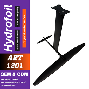 High Aspect Carbon Hydrofoil Set ART PRO 1201 for Early Lift Low Stall Endless Glide Downwind Pump <b>Surf</b> Ocean Riding Performance - Product Image 1