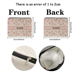 Sac de maquillage de voyage de luxe rétro personnalisé avec <span class=keywords><strong>logo</strong></span> et nom, en toile, fermeture éclair, résistant à l'eau, capacité moyenne, poignée souple - Product Image 6