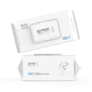 จูซิกกุนียงผ้าเช็ดทำความสะอาดมือและปากเด็ก 80 แผ่น 200 มม.x180 มม. หนา ไม่ถักทอ อุปกรณ์ทำความสะอาด - Product Image 3