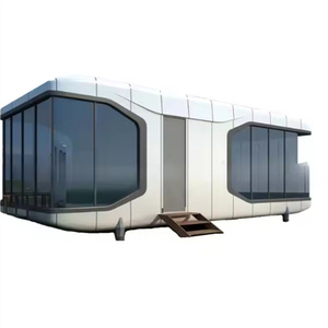 บ้านสำเร็จรูปเคลื่อนที่ 2 ห้องนอน บ้านคอนเทนเนอร์เหล็กทรงแคปซูลอวกาศ พร้อมห้องครัวและห้องน้ำ ขนาด 5800*2480*2200 มม. - Product Image 3