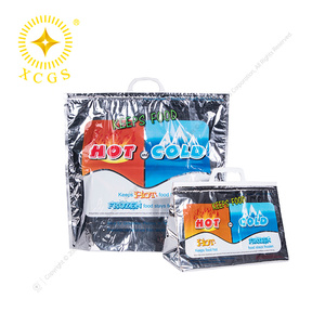 Borsa termica di nuovo Design a foglio di <span class=keywords><strong>alluminio</strong></span> in <span class=keywords><strong>alluminio</strong></span> foderato in <span class=keywords><strong>alluminio</strong></span> resistente termicamente isolante borsa di spedizione per alimenti Express