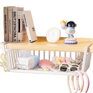 Table Mounted <b>Storage</b> <b>Basket</b> 5kg Capacity Portable No Drilling Dormitory Kitchen Bedroom Organizer - Product Image 5