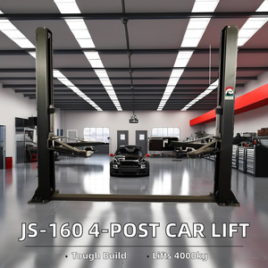 Hot New Double Colonne Quatre Poteaux Voiture Ascenseur Hydraulique avec Plate-Forme Antidérapante Prix Usine pour Salles D'exposition et Garages - Product Image 6