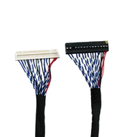 Kabel Layar Kartu Konduktor Tembaga FIX30P Dual 8-strip yang Dapat Disesuaikan Panjangnya 1/1,5 Meter 25/30/40/55/80 cm LCD LVDS