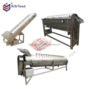 Commercial chicken feet yellow skin removing machine