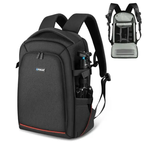 Brand New PULUZ Outdoor Bag Portable Waterproof Scratch-proof Dual Shoulders Backpack Camera Bag with Rain Cover for Cameras