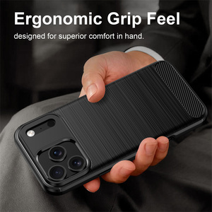 Funda Protectora para Teléfono Móvil Honor <span class=keywords><strong>600</strong></span> Pro/X8D/500 Pro, Estilo Ejecutivo, Patrón de <span class=keywords><strong>Fibra</strong></span> de Carbono, TPU Suave, Antigolpes, Disipación de Calor - Product Image 2