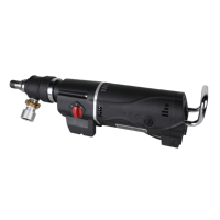 Moteur de forage à percussion micro de 352 mm pour béton armé, pour forage diamanté monté sur engin