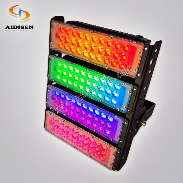 High Bright 200W Christmas Floodlight IP65 Waterproof 120 SMD 5050 LEDs RGB DMX512 Remote Control Theme Park Outdoor Ambient