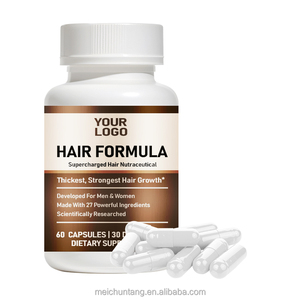 Cápsulas de Complejo Vitamínico Antioxidante <span class=keywords><strong>para</strong></span> <span class=keywords><strong>el</strong></span> Bienestar del Cabello <span class=keywords><strong>para</strong></span> Adultos, Marca Privada, Certificación GMP y NSF, MOQ Bajo de 30 Botellas - Product Image 1