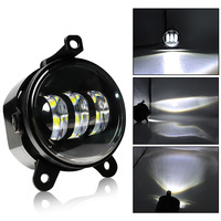 Lampu Kabut LED 3.5-inci 30W Baru dengan Angel Eyes Kuning Putih untuk Kendaraan Off-road, Lensa Lampu Depan, Lampu Siang Hari