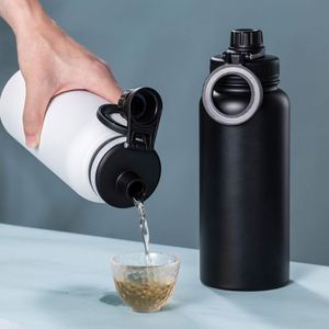 304 Stainless Steel Vacuum Thermal Flask Cold Resistant 6-12 Hours Outdoor <b>Large</b>-Capacity Sports Portable Cup Seal <b>Gift</b> <b>Box</b> - Product Image 1