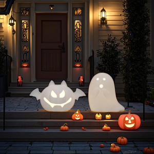 Decorazione festa di <span class=keywords><strong>Halloween</strong></span> fantasma zucca ornamenti in ceramica scultura interna decorazione - Product Image 2