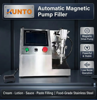 Machine de remplissage à pompe magnétique pour crème, lotion, miel, huile, sauce, gel, qualité alimentaire, acier inoxydable 304, haute précision ±1%