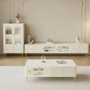 Mobile TV Moderno di Lusso <span class=keywords><strong>Sospeso</strong></span> a Parete, Design in Legno, Unità di Arredo e Stoccaggio per Soggiorno - Product Image 5