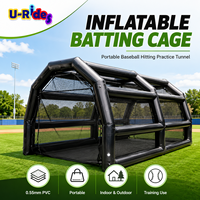 Cage de jeu de baseball gonflable portable, jeu sportif interactif pour location de fête, équipement de divertissement extérieur