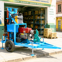 Foreuse hydraulique rotative diesel compacte de 35 CV certifiée CE avec châssis à roues remorquable pour usage agricole