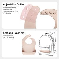 Bavoirs jetables en silicone pour bébé, bavoirs d'alimentation en silicone personnalisés, bavoirs en silicone pour bébé