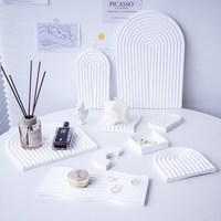 Molde de Resina de Silicona H007 para Bandeja con Ondas, Molde para Fundición de Epoxi para Taza, Frutero, Florero, Soporte de Almacenamiento, Artículos de Decoración y Manualidades