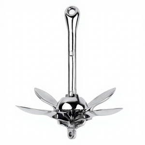 Ancla Plegable de Acero Inoxidable 316 de Alto Brillo, Accesorio para Barcos, Ancla de Grapnel Plegable, Herraje <span class=keywords><strong>Marino</strong></span> 316 para Embarcaciones - Product Image 2