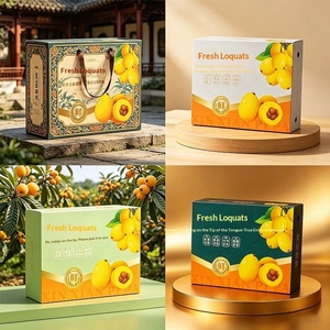 Custom High-End 4-5lb Tangqi White Loquat Gift <b>Box</b> for Premium Fruit Packaging - Product Image 5