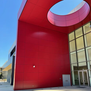 Alucobond Matériau composite alternatif en aluminium ACP pour façade de bâtiment Revêtement PVDF argenté métallique antistatique pour hôtel moderne - Product Image 1