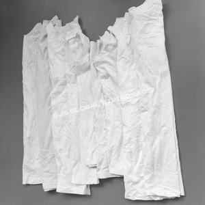 ผ้าเช็ดทำความสะอาดทางทะเล ผ้าฝ้ายขาว 10 กก. ผ้าเช็ดทำความสะอาดจากเสื้อยืดสีต่างๆ ผ้าฝ้าย 100% สำหรับเช็ดทำความสะอาดในอุตสาหกรรม - Product Image 1