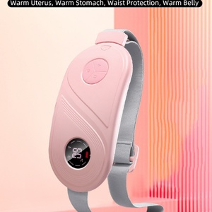 New Design Women Portable Cramps Menstrual Heating Pad Belly Period Pain Relief Device Heating Belt Pink for Menstrual Period - Product Image 3